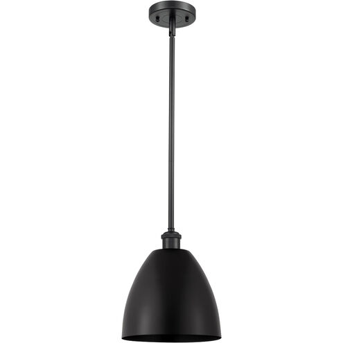 Ballston Plymouth Dome 1 Light 9 inch Antique Brass Pendant Ceiling Light in Matte Blue