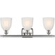 Ballston Brookfield LED 26 inch Brushed Satin Nickel Bath Vanity Light Wall Light in White Glass, Ballston