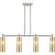 Downtown Urban Crown Point Island Light Ceiling Light in Satin Nickel, Mercury