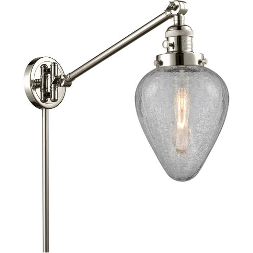 Geneseo 35 inch 3.50 watt Polished Nickel Swing Arm Wall Light, Franklin Restoration