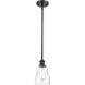 Ballston Ellery 1 Light 5 inch Matte Black Pendant Ceiling Light in Seedy Glass, Ballston