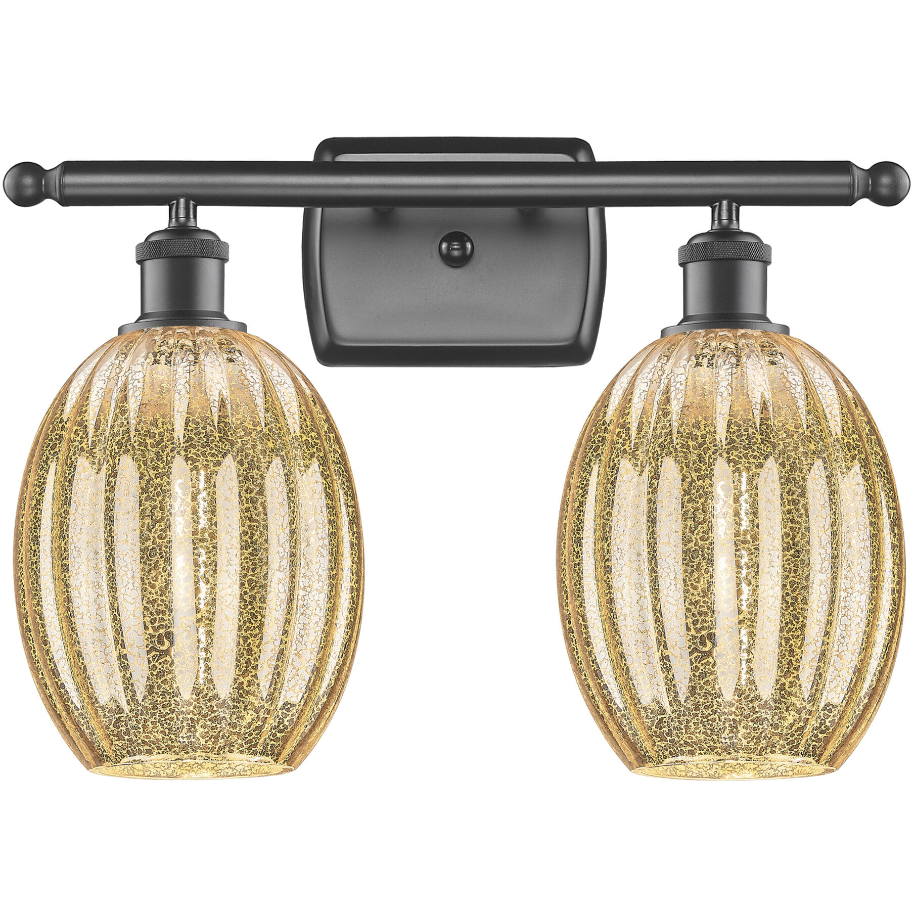 Ballston Preston 2 Light 16.25 inch Oil Rubbed Bronze Bath Vanity Light Wall Light in Mercury
