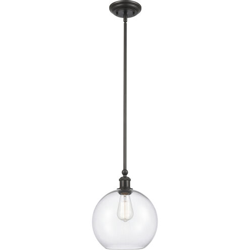 Ballston Concord 1 Light 10 inch Matte Black Mini Pendant Ceiling Light in Incandescent, Clear Glass