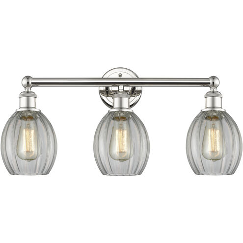 Eaton 3 Light 23.5 inch Polished Nickel Bath Vanity Light Wall Light in Clear