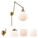 Extra Large Beacon 32 inch 60.00 watt Brushed Brass Swing Arm Wall Light