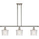 Ballston Niagra 3 Light 36 inch Polished Nickel Island Light Ceiling Light, Ballston