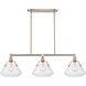 Luna 3 Light 41.75 inch Satin Nickel Island Light Ceiling Light