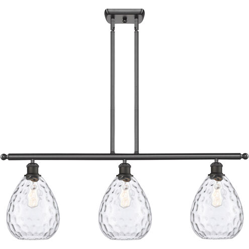 Ballston Large Waverly 3 Light 36 inch Oil Rubbed Bronze Island Light Ceiling Light, Ballston