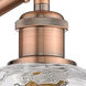Ballston Athens Water Glass LED 8 inch Antique Copper Sconce Wall Light