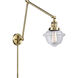 Small Oxford 30 inch 60.00 watt Antique Brass Swing Arm Wall Light, Franklin Restoration