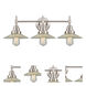Caden 3 Light 27 inch Satin Nickel Bath Vanity Light Wall Light in Clear Glass