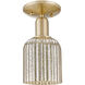 Downtown Urban Bridal Veil 1 Light 5 inch Champagne Bronze Semi-Flush Mount Ceiling Light in Mercury