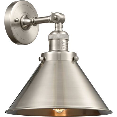 Franklin Restoration Briarcliff 1 Light 10 inch Brushed Satin Nickel Sconce Wall Light, Franklin Restoration