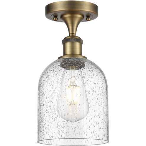 Ballston Bella 1 Light 5.5 inch Brushed Brass Semi-Flush Mount Ceiling Light