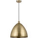 Edison Dome 1 Light 16 inch Antique Brass Mini Pendant Ceiling Light