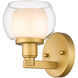 Cairo LED 5 inch Satin Gold Bath Vanity Light Wall Light