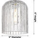 Downtown Urban Bridal Veil 3 Light 24 inch Matte Black Bath Vanity Light Wall Light in Seedy