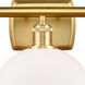 Ballston Athens LED 26 inch Satin Gold Bath Vanity Light Wall Light, Ballston