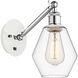 Ballston Cindyrella LED 6 inch White and Polished Chrome Sconce Wall Light