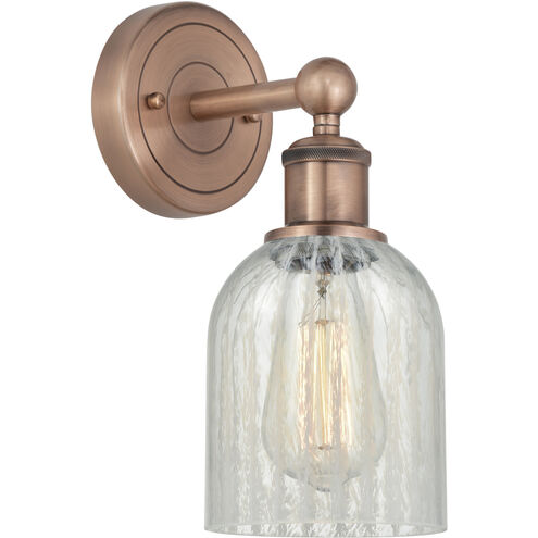 Caledonia 1 Light 5 inch Antique Copper and Mouchette Sconce Wall Light