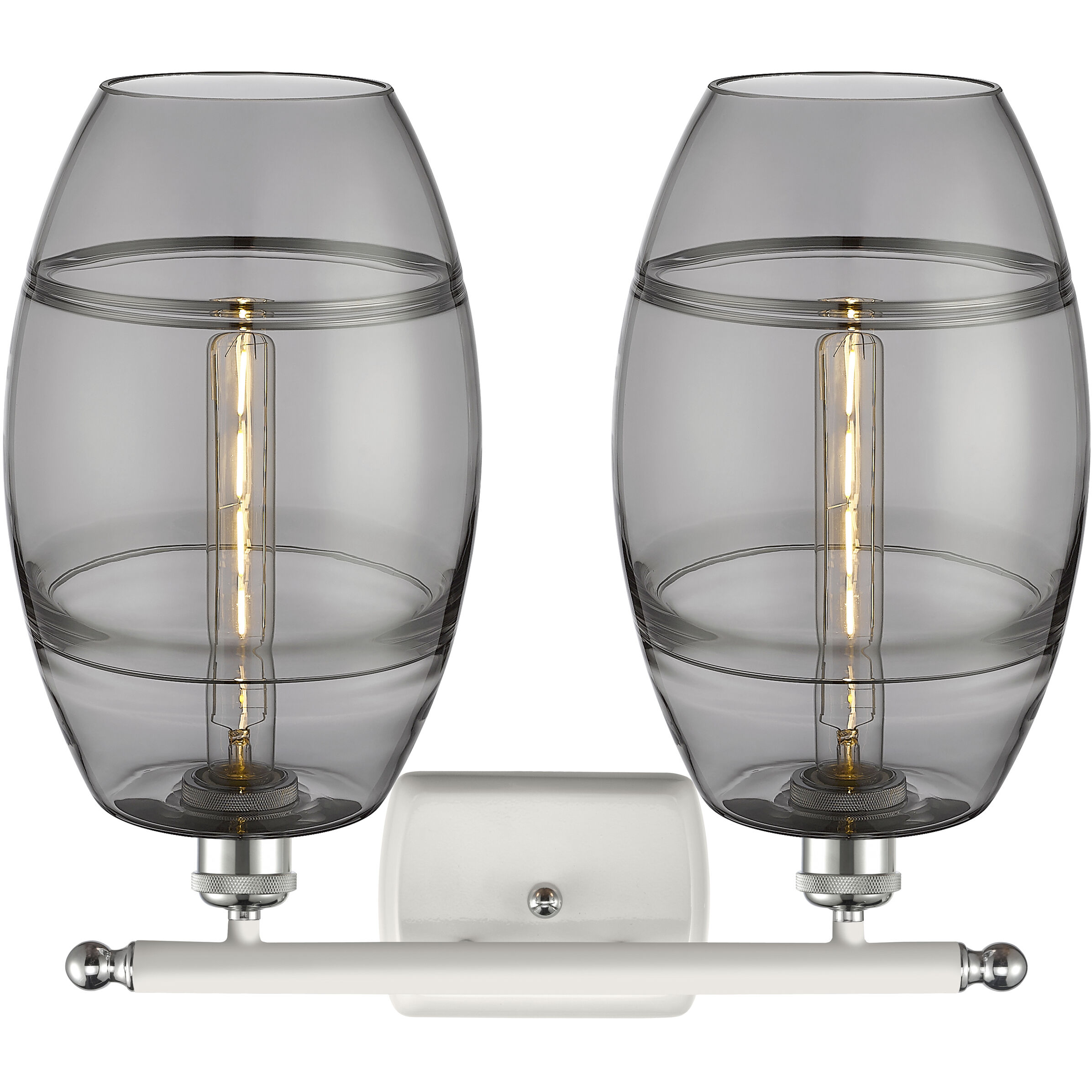 Ballston Vaz 2 Light 18 inch White Polished Chrome Bath Vanity Light Wall Light