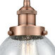 Edison Beacon LED 6 inch Antique Copper Mini Pendant Ceiling Light