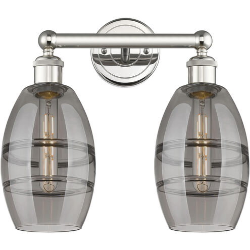 Edison Vaz 2 Light 14.88 inch Polished Nickel Bath Vanity Light Wall Light