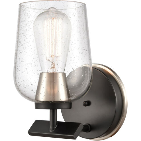 Remy LED 4.5 inch Black Satin Nickel Bath Vanity Light Wall Light