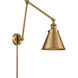 Appalachian 30 inch 60.00 watt Brushed Brass Swing Arm Wall Light, Franklin Restoration