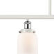 Ballston Small Bell 4 Light 48 inch White and Polished Chrome Island Light Ceiling Light in Matte White Glass