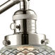 Stanton 30 inch 3.50 watt Polished Nickel Swing Arm Wall Light, Franklin Restoration