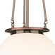 Beacon 1 Light 14 inch Antique Copper Pendant Ceiling Light