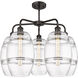 Ballston Vaz 5 Light 26 inch Oil Rubbed Bronze Stem Hung Chandelier Ceiling Light in Clear Glass