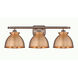 Adirondack 3 Light 28 inch Antique Copper Bath Vanity Light Wall Light