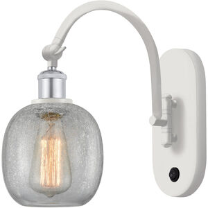 Ballston Belfast 1 Light 6 inch White and Polished Chrome Sconce Wall Light