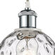 Ballston Athens Water Glass LED 6 inch White and Polished Chrome Mini Pendant Ceiling Light