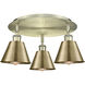 Ballston 3 Light 18.25 inch Antique Brass Flush Mount Ceiling Light