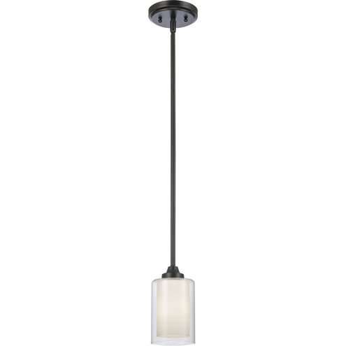 Auralume Fairbank 1 Light 4 inch Matte Black Mini Pendant Ceiling Light in Incandescent