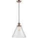 Franklin Restoration Cone 1 Light 12 inch Antique Copper Mini Pendant Ceiling Light in Incandescent, Seedy, Franklin Restoration