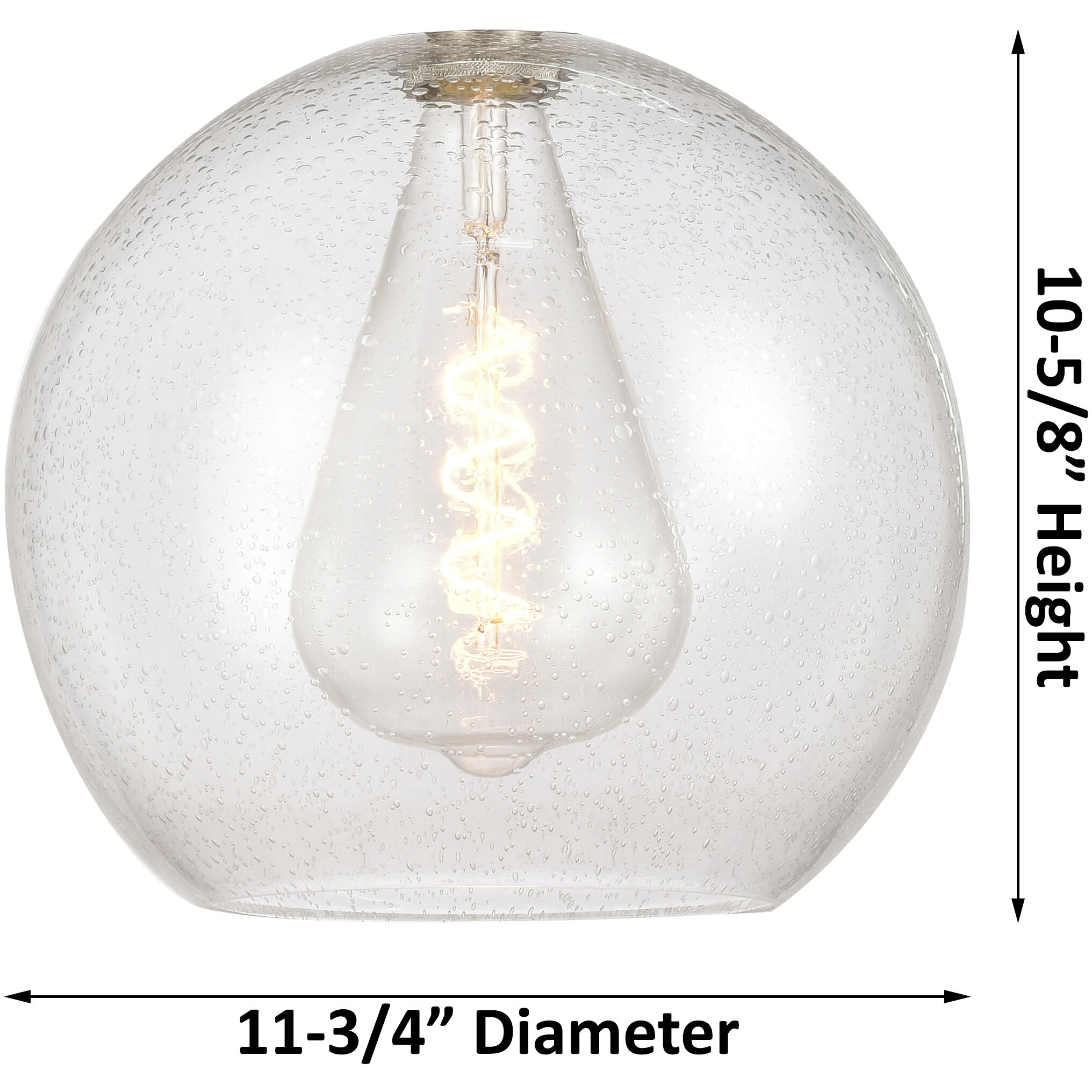 Crown Point 1 Light 11.75 inch Polished Nickel Flush Mount Ceiling Light in Clear Glass