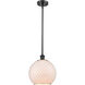 Ballston Large Farmhouse Chicken Wire LED 10 inch Matte Black Pendant Ceiling Light, Ballston