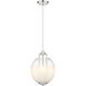 Fall Brook 3 Light 9.88 inch Polished Nickel Pendant Ceiling Light