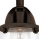 Nouveau 2 Dover 2 Light 13 inch Oil Rubbed Bronze Bath Vanity Light Wall Light in Seedy Glass