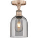 Edison Bella 1 Light 5.5 inch Antique Copper Semi-Flush Mount Ceiling Light