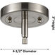 Nouveau 2 Beacon 1 Light 10 inch Brushed Satin Nickel Mini Pendant Ceiling Light in Incandescent, Seedy