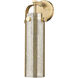 Downtown Urban Pilaster Armed Sconce Wall Light in Mercury, Champagne Bronze