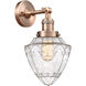 Franklin Restoration Bullet LED 7 inch Antique Copper Sconce Wall Light