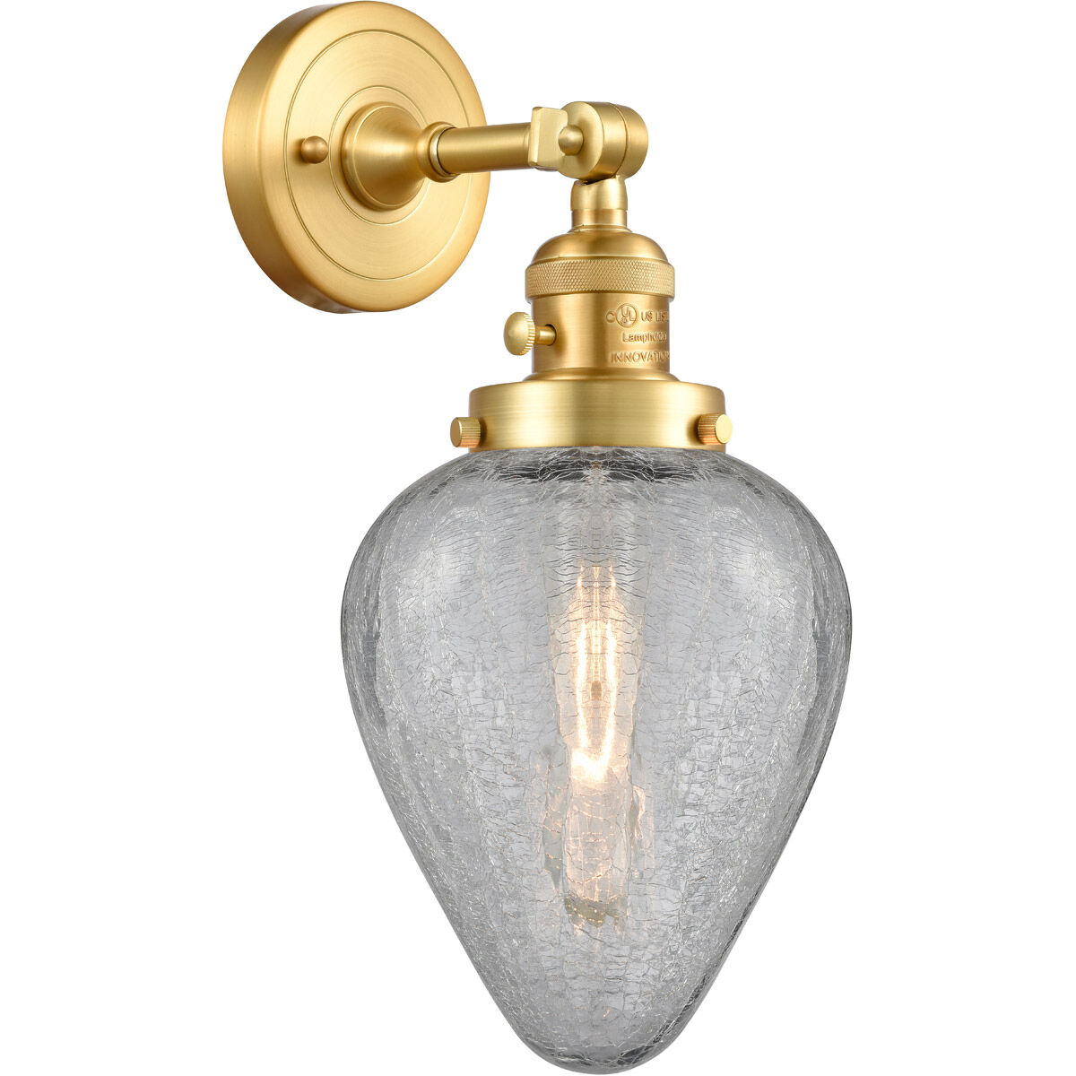 Franklin Restoration Geneseo 1 Light 7 inch Satin Gold Sconce Wall Light, Franklin Restoration