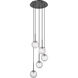 Barrington 5 Light 15.75 inch Matte Black Mini Pendant Ceiling Light