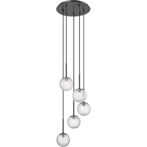 Barrington 5 Light 15.75 inch Matte Black Mini Pendant Ceiling Light